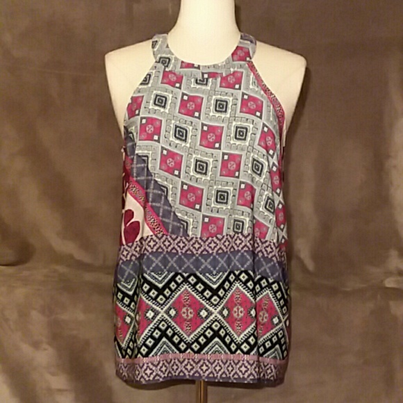 Monteau Boho Halter Top - Picture 1 of 3